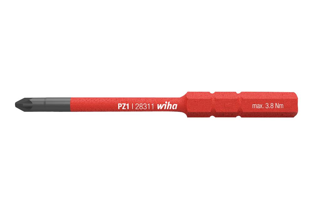 Wiha 34585 Pozidriv Bit, Pz1, 75Mm