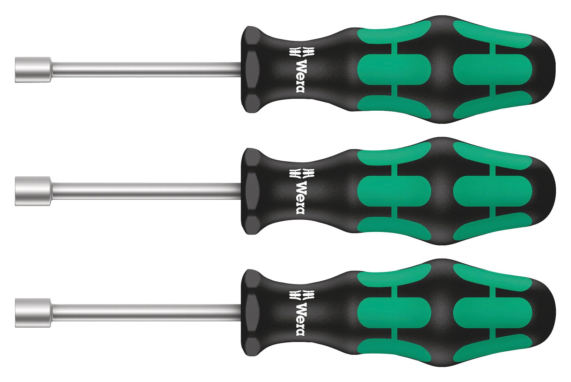 Wera 05134275001 Sanitary Nutdriver Set, 3Pc