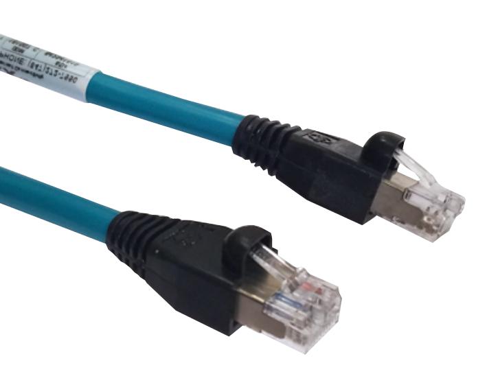 Molex 120108-0007 Patch Cord, Rj45 Plug-Plug, 2M, Teal