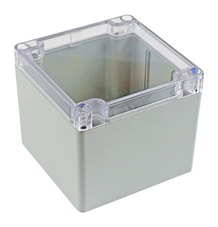 Hammond 1554La2Gycl Small Enclosure, Pc, Grey/clear