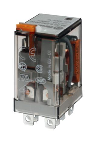 Finder 563290120040 Power Relay, Dpdt, 12Vdc, 12A, Socket