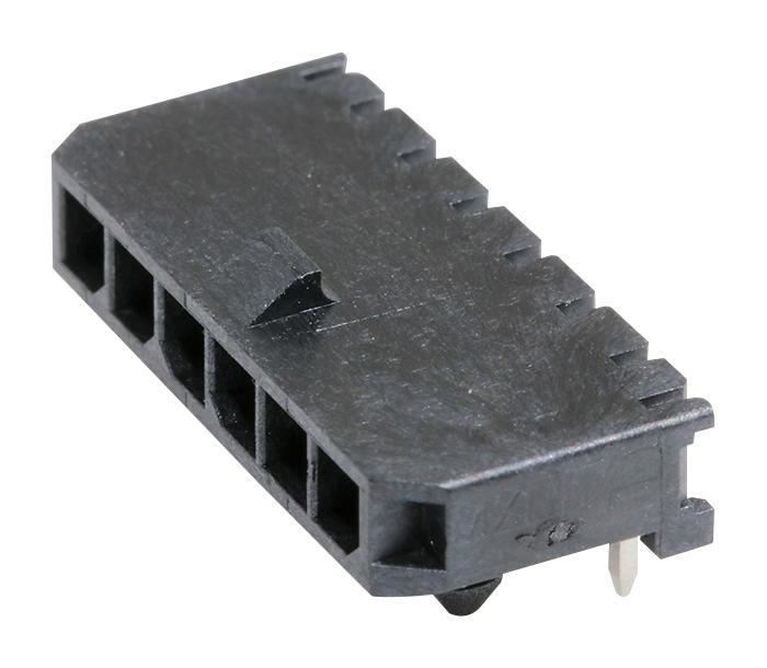 Molex 43650-0601 Wtb Connector, Header, 6Pos, 1Row, 3Mm