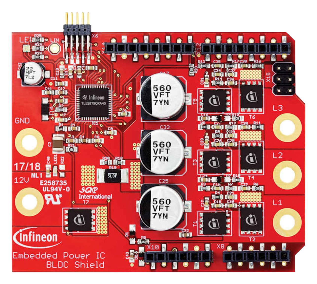 Infineon Bldcshieldtle9879Tobo1 Shield, Bldc Motor Driver