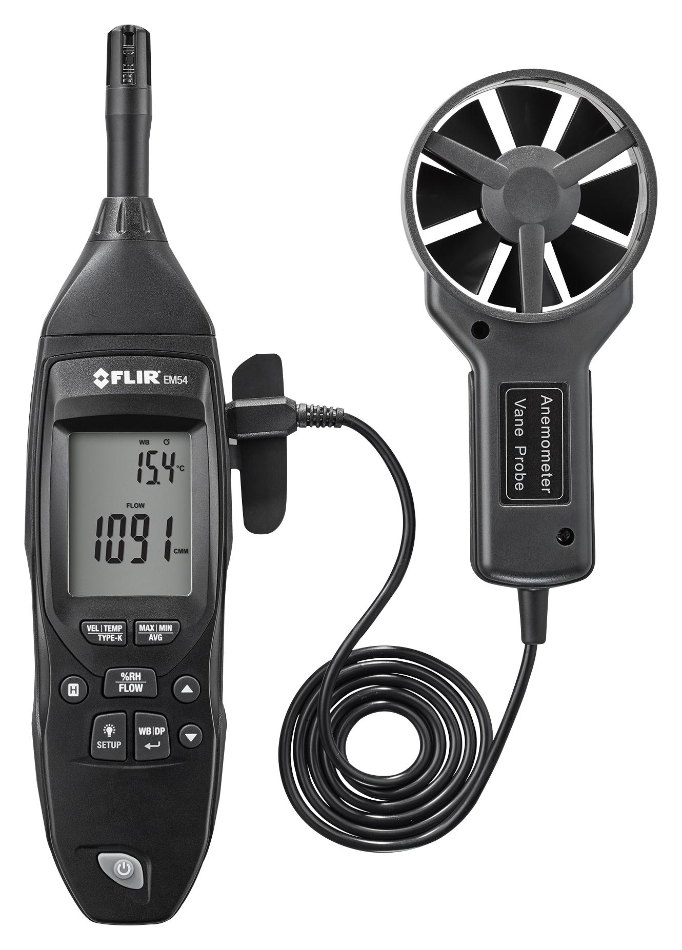 Flir Em54 Environmental Meter, 0.4M/s To 30M/s