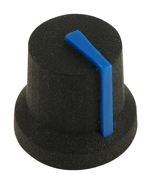 Multicomp Pro Mc170851Br Soft Touch Knob, Rubber, Blk/blu, 16.2Mm