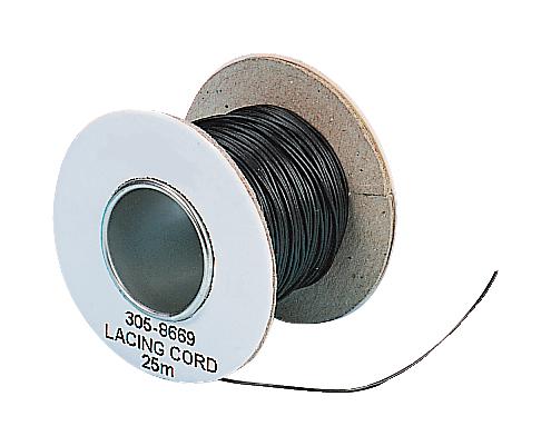 Pro Power 81400000 Lacing Cord, Nylon/pvc, Black, 25Mm