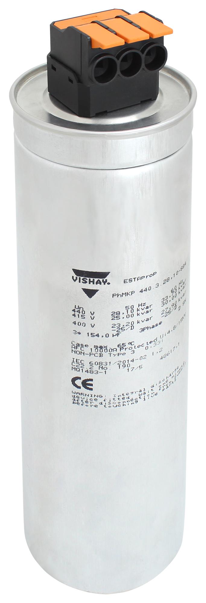 Vishay Phmkp440.3.28,10-S84 Pfc Capacitor, 3 X 154Uf, 440Vac, Can