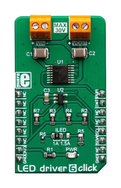 Mikroelektronika Mikroe-3400 Led Driver 6 Click Board