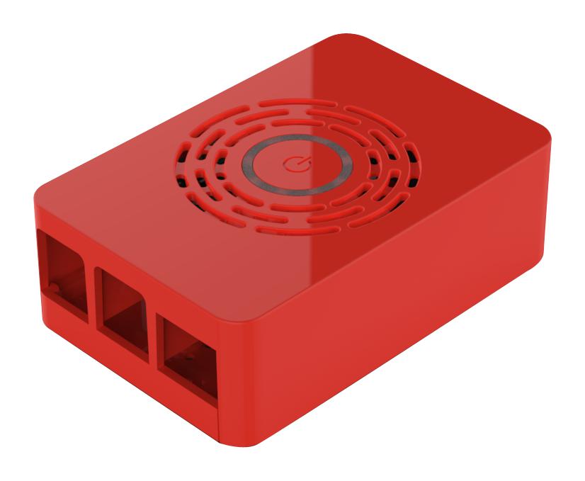 Multicomp Pro Asm-1900143-61 Case Assembly, Raspberry Pi 4, Red