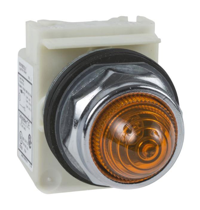 Schneider Electric 9001Kp35Lya9 Incandescent Indicator, Ba9S, Dome, 30Mm