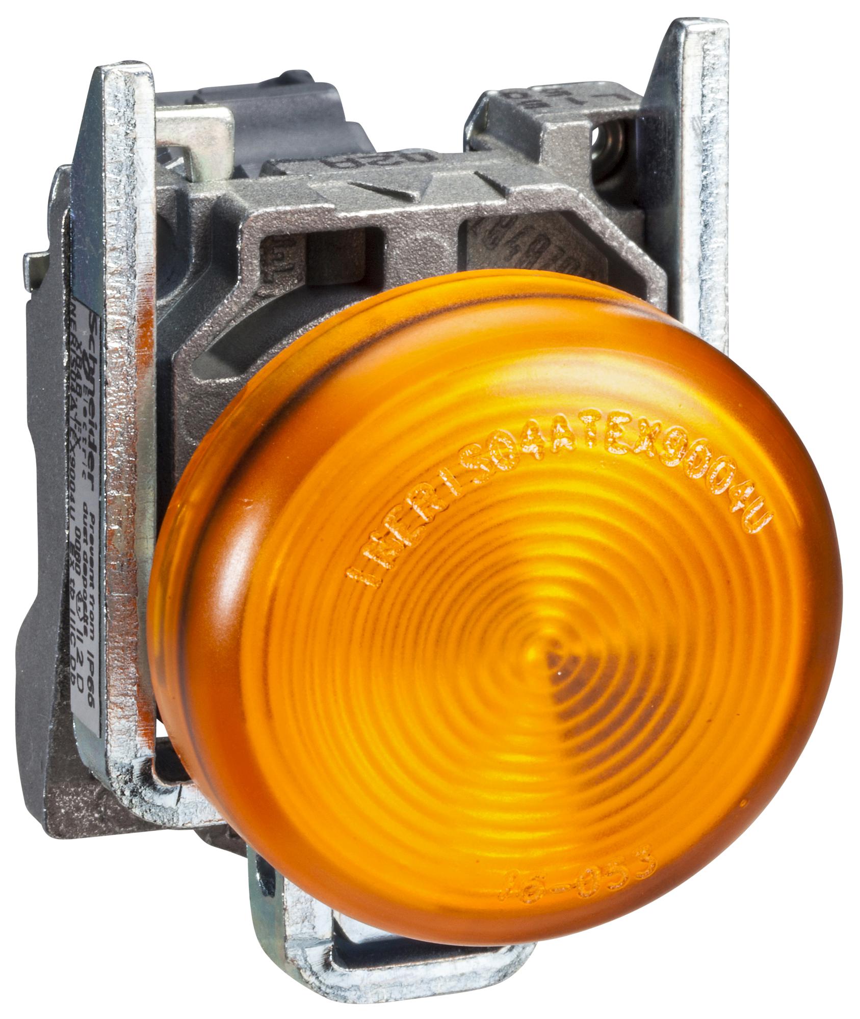 Schneider Electric Xb4Bvb5Ex Panel Indicator, Orange, 22Mm, 24V