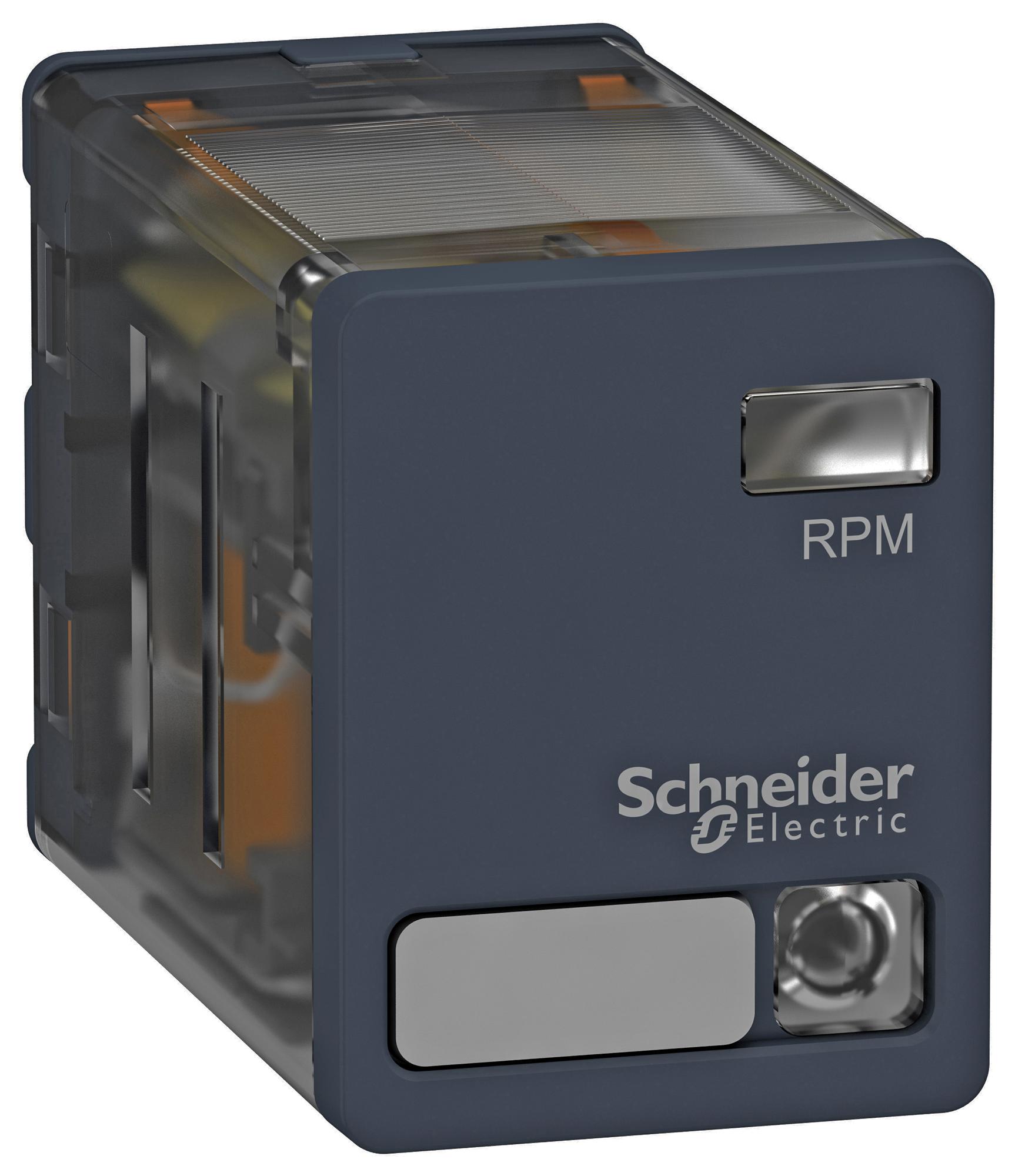 Schneider Electric Rpm23P7 Power Relay, Dpdt, 230Vac, 15A, Socket