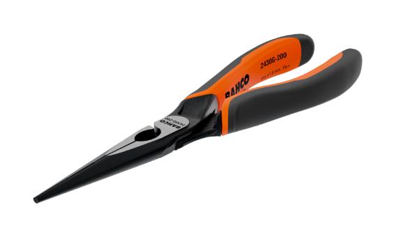 Ergo Bahco 2430G-200 Plier, Long Nose, 200Mm