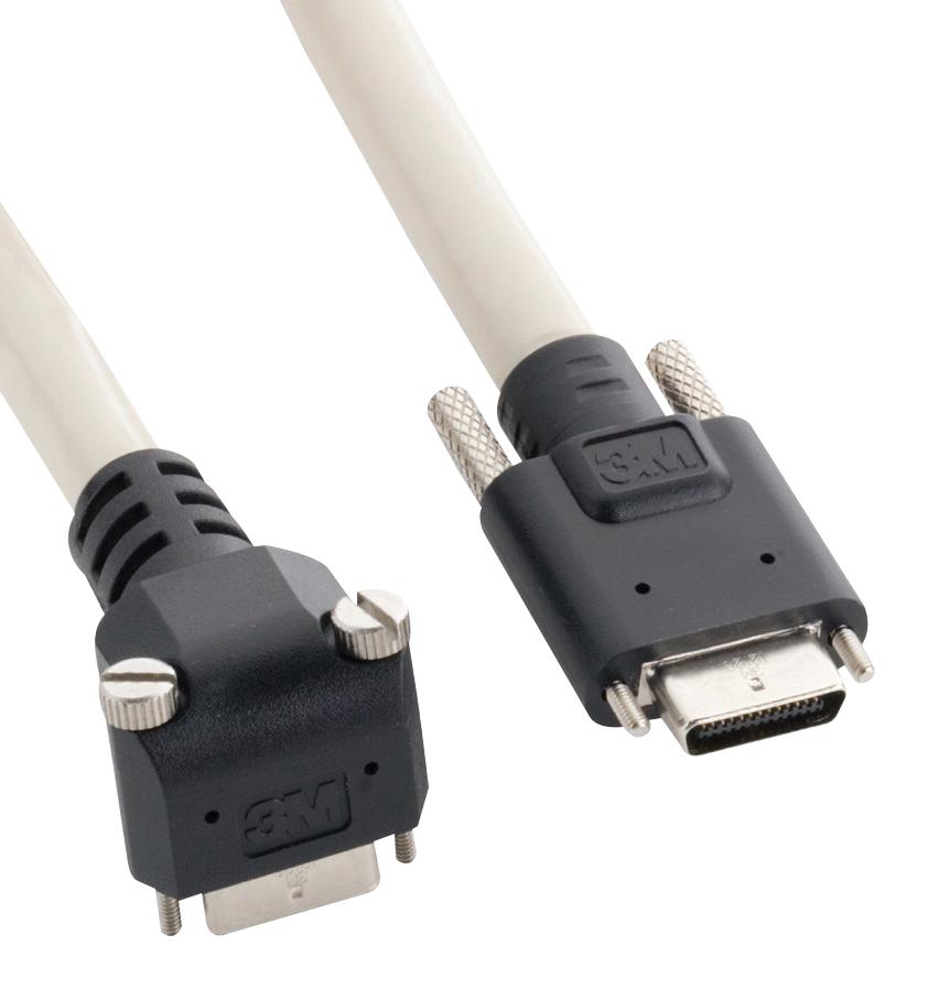 3M 1Sf26-L136-00C-200 Micro D Cable, 26P, Sdr-Sdr R/a Plug, 2M