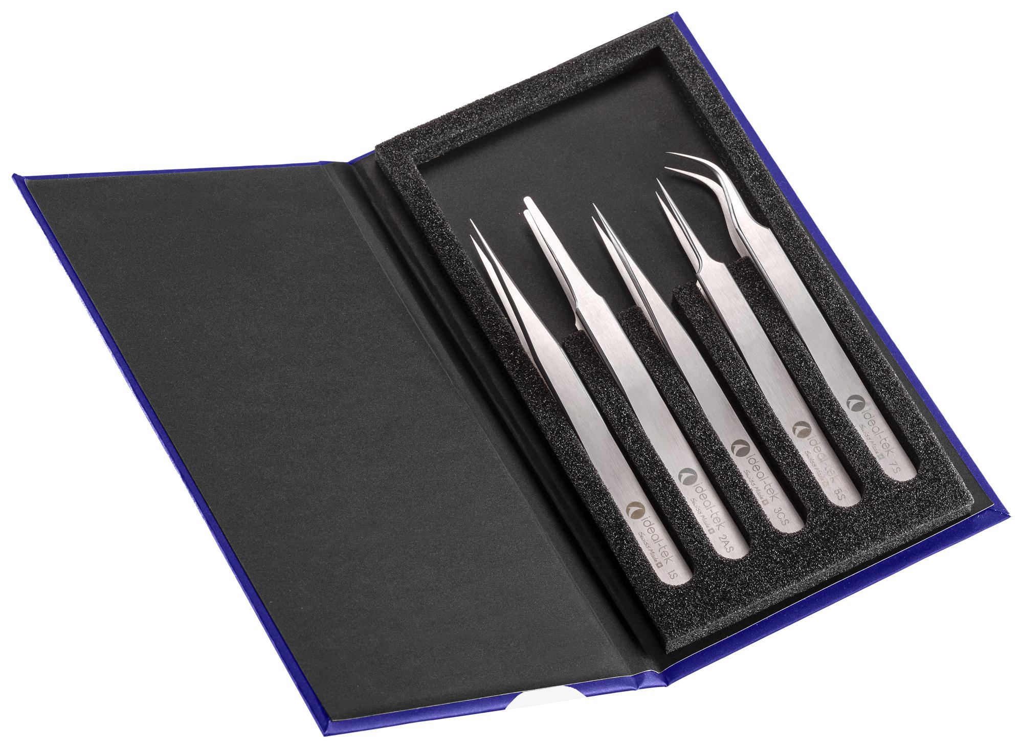 Ideal-Tek K5Hp1.s Tweezers Kit Of 5 High Precision