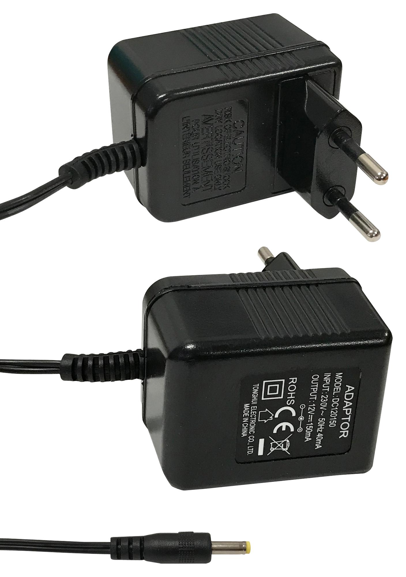 B&k Precision Be802 230Vac Wall Adapter, 12Vdc/0.15A