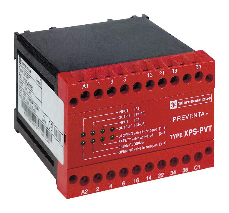 Schneider Electric Xpspvt1180 Safety Relay, Dpst-No, Spst-Nc, 24Vdc