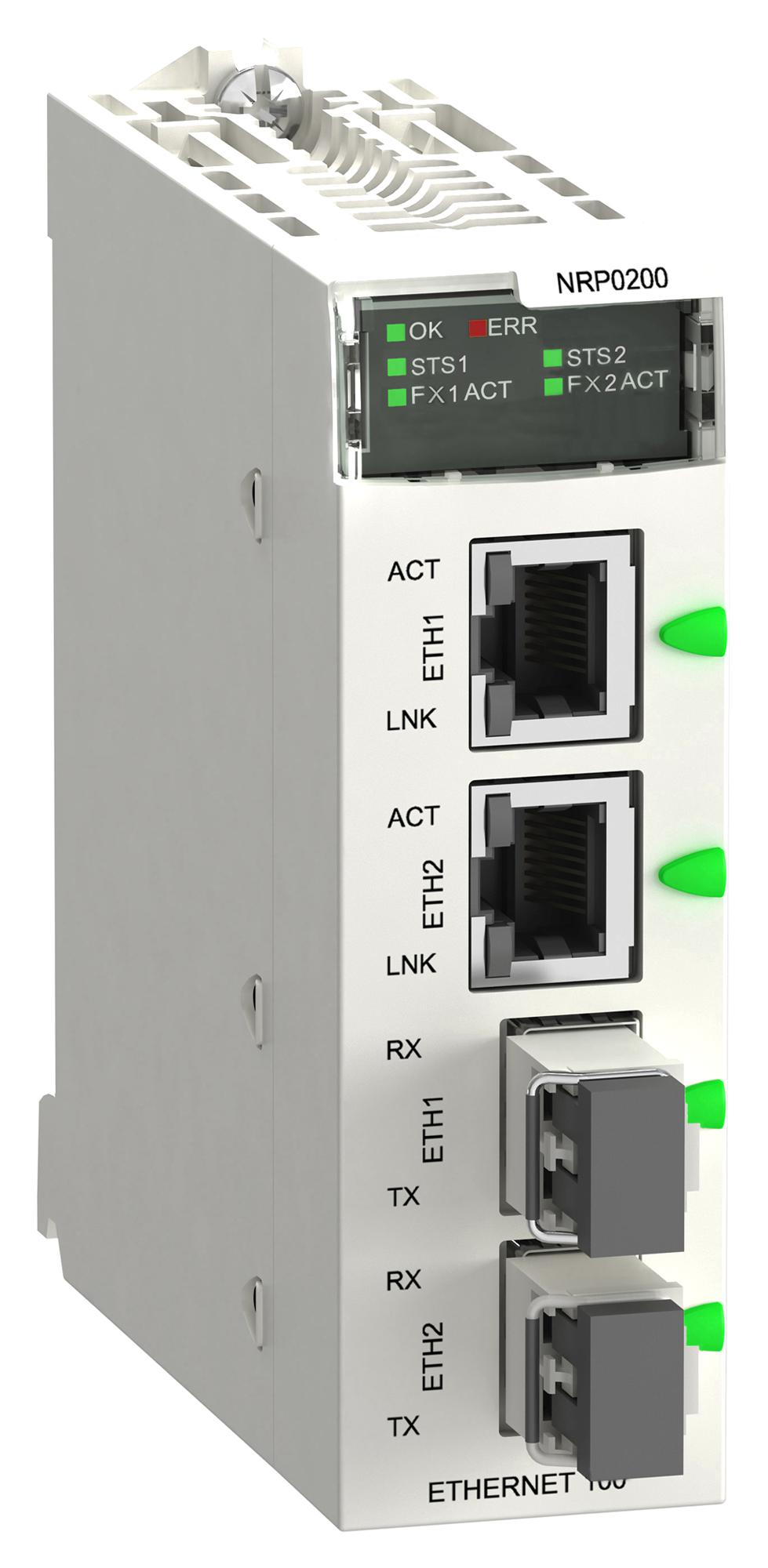 Schneider Electric Bmxnrp0200 Fibre Optic Repeater, Multi Mode