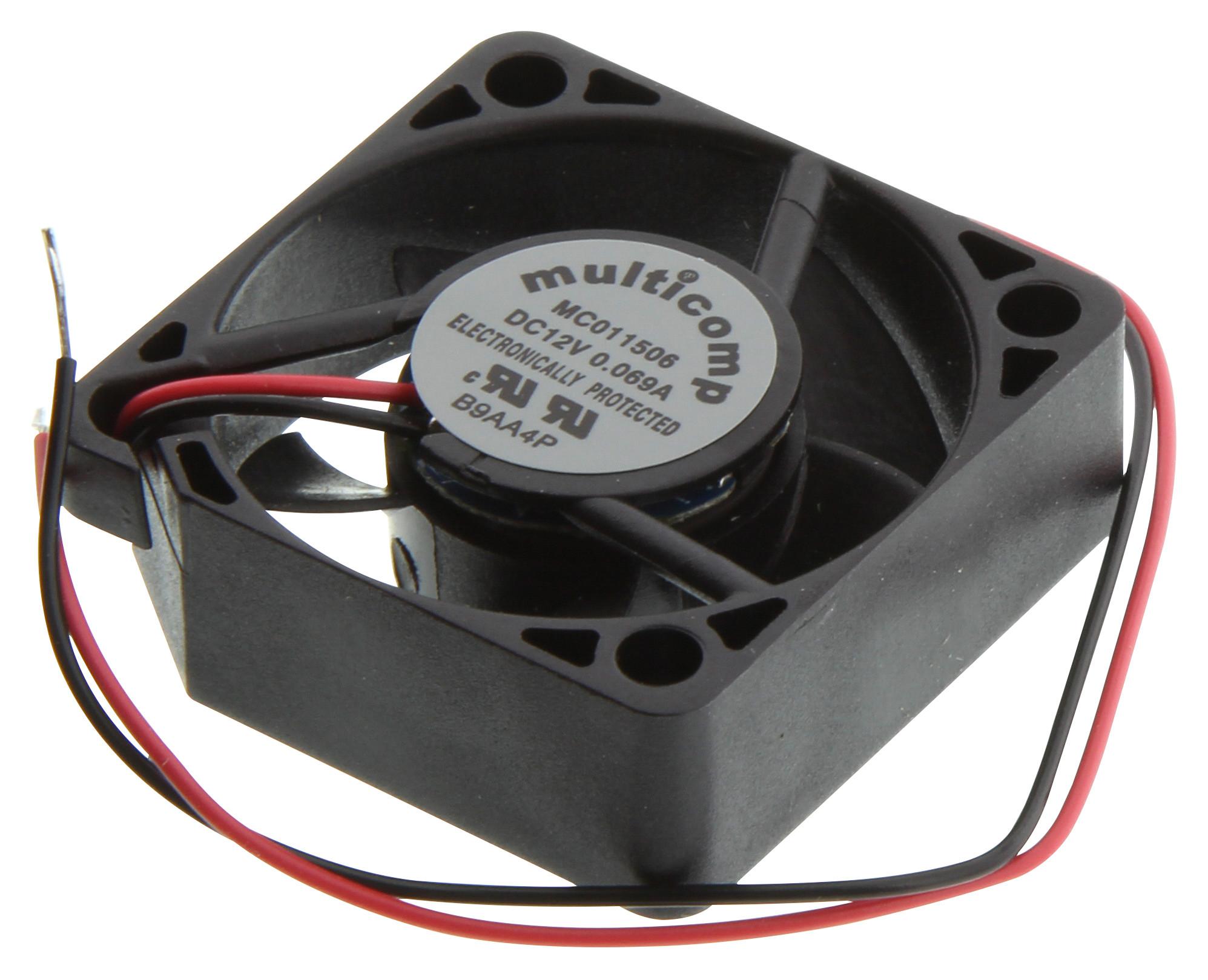 Multicomp Mc011506 Axial Fan, 30Mm, 12Vdc, 5.5Cfm, 23Dba