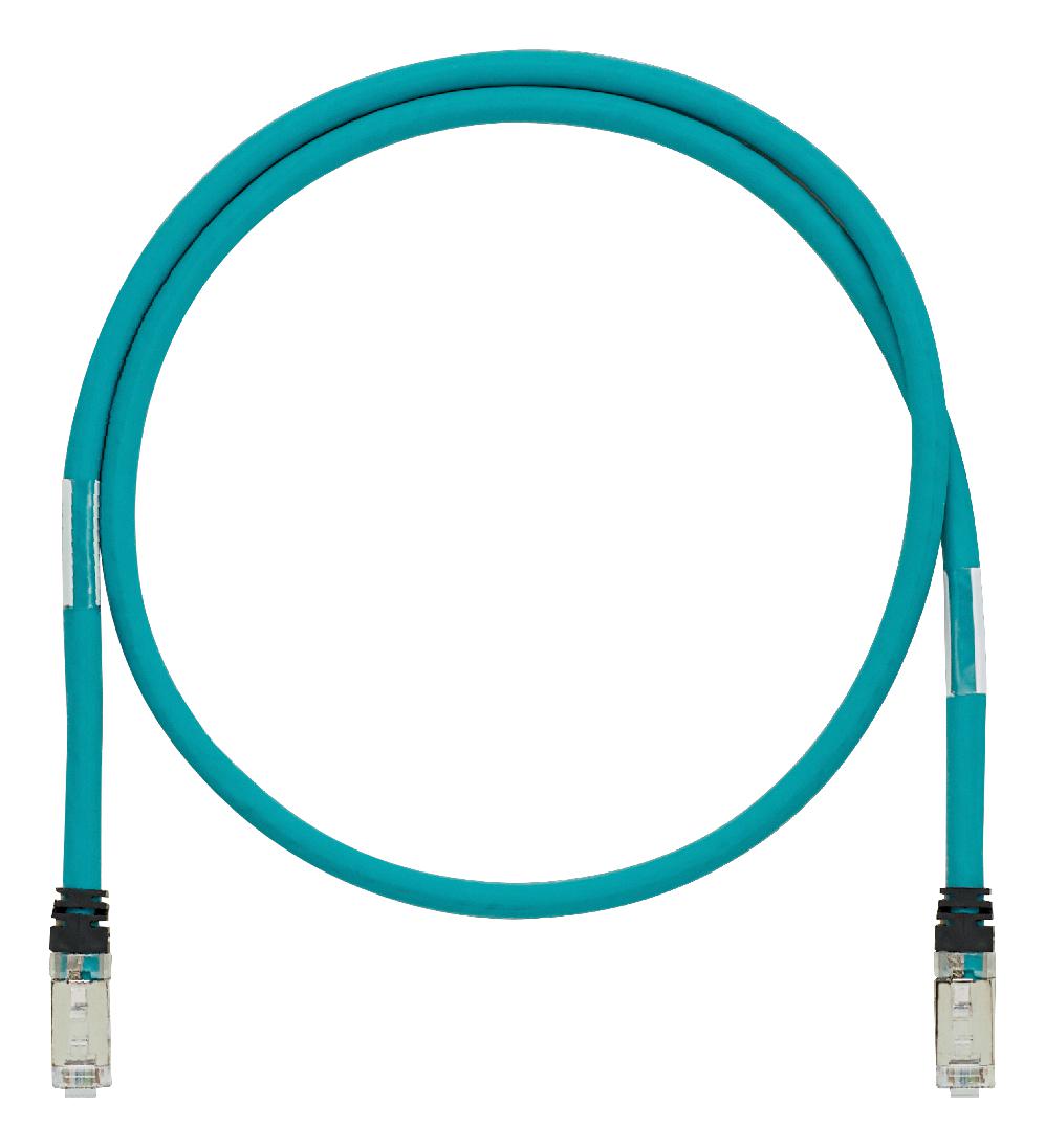 Panduit Istphch1Mtl Patch Cord, Rj45 Plug-Plug, Teal, 1M