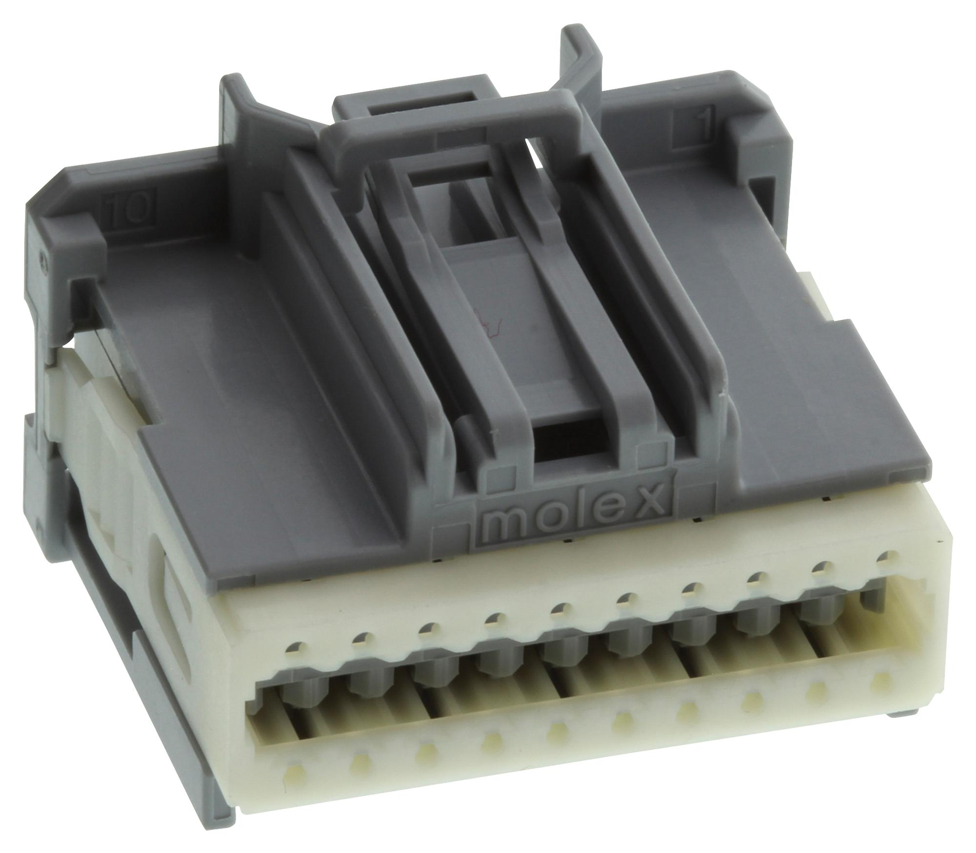 Molex 34729-0081. Automotive Housing, Rcpt, 8Pos, Gry