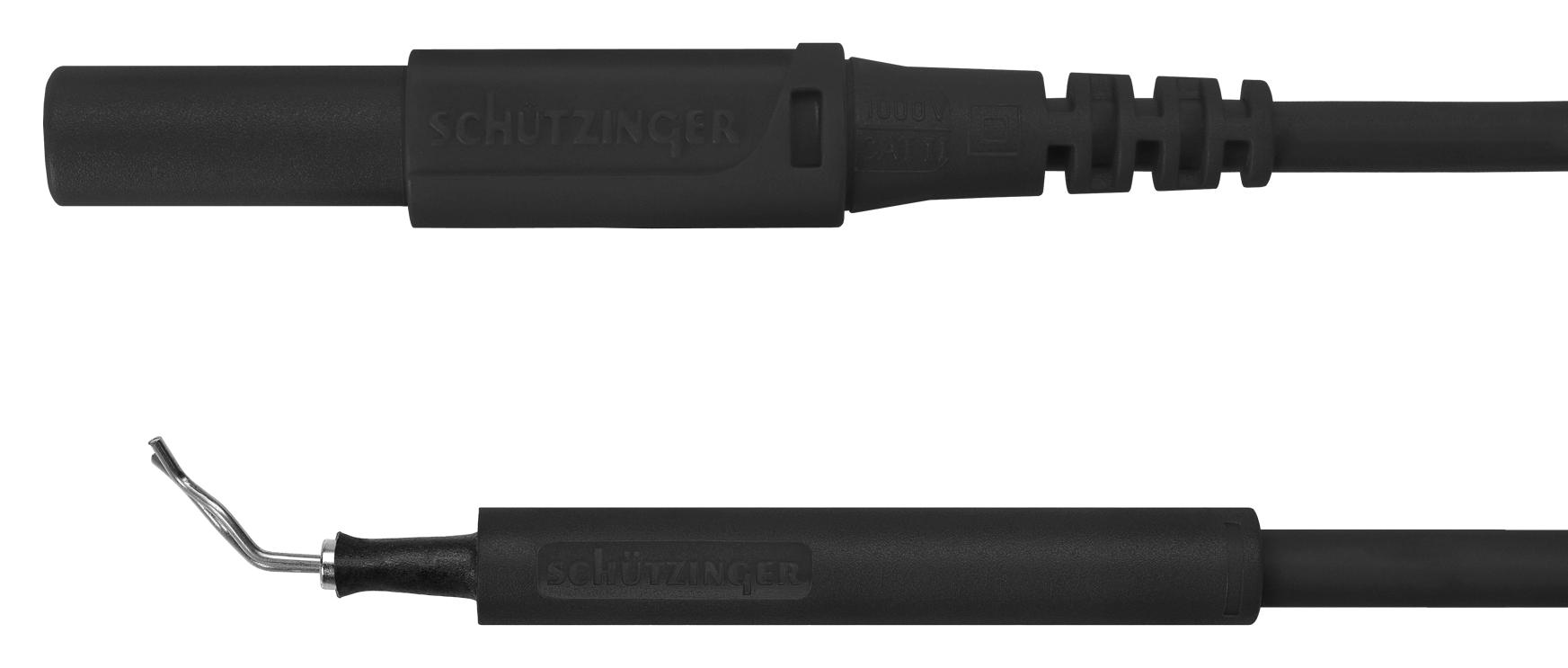 Schutzinger Al 8322 / Zpk / 1 / 50 / Sw Test Lead, 4Mm Jack-Test Clip, 500Mm