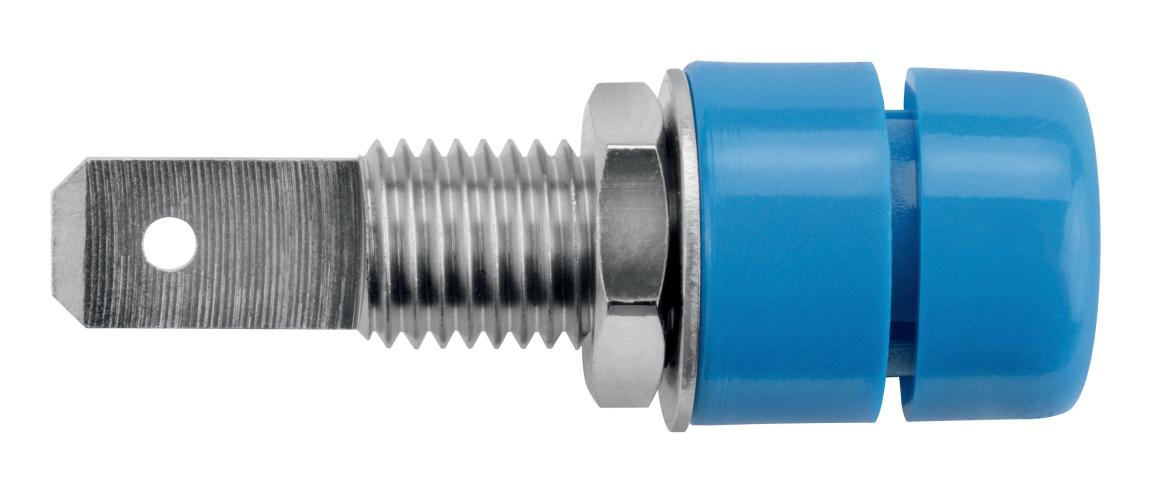 Schutzinger Ibu 5568 Ni / Bl Connector, Banana, Jack, 32A, Blue, Qc