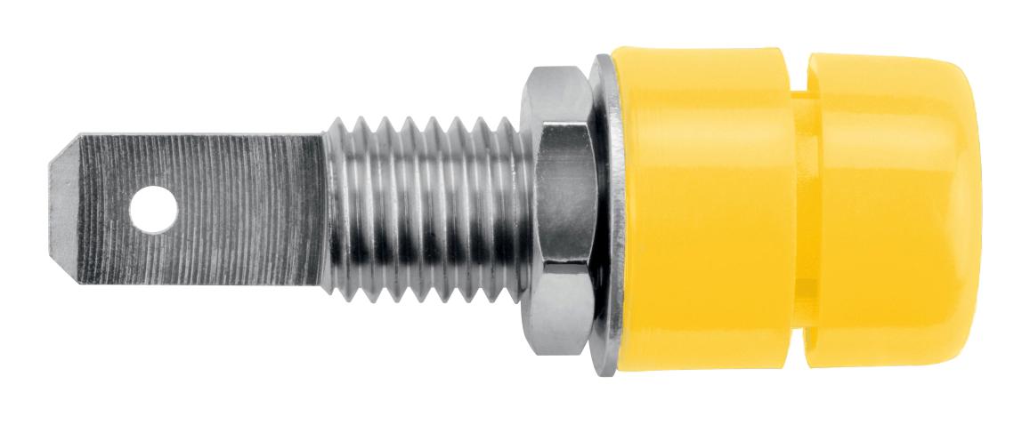 Schutzinger Ibu 5568 Ni / Ge Connector, Banana, Jack, 32A, Yellow, Qc