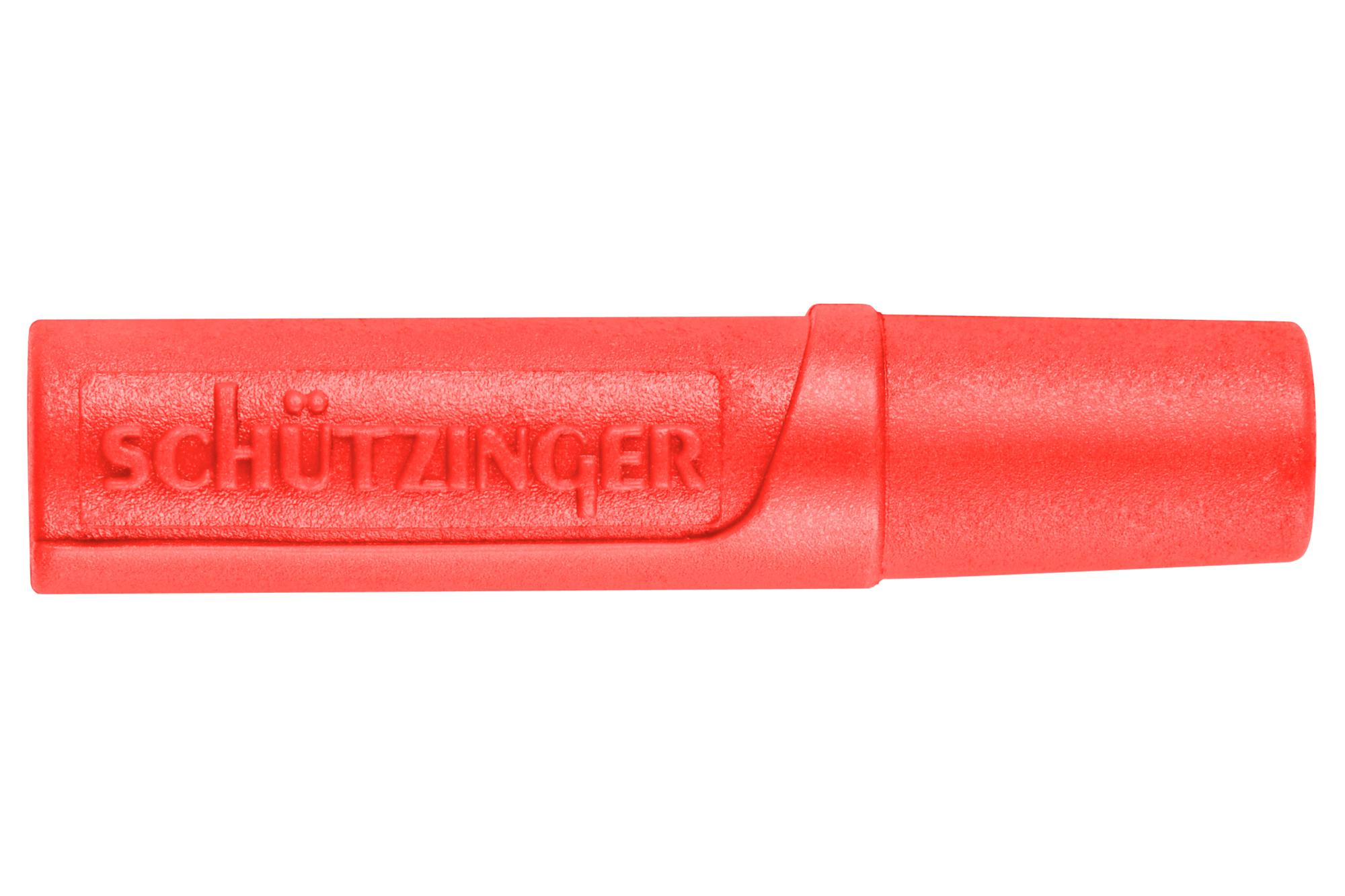 Schutzinger Ku 02 L Ni / Rt Coupler, Banana, Jack, 10A, Red, Solder