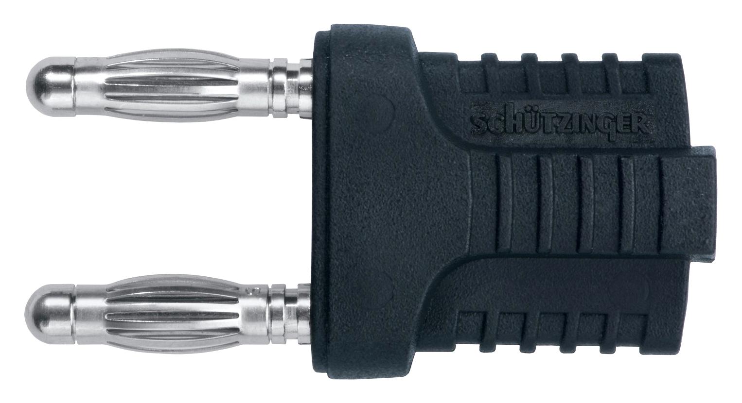 Schutzinger Kurz 14-4 Ig Mb Ni / Sw Conn, Banana, Plug, 12A, Black