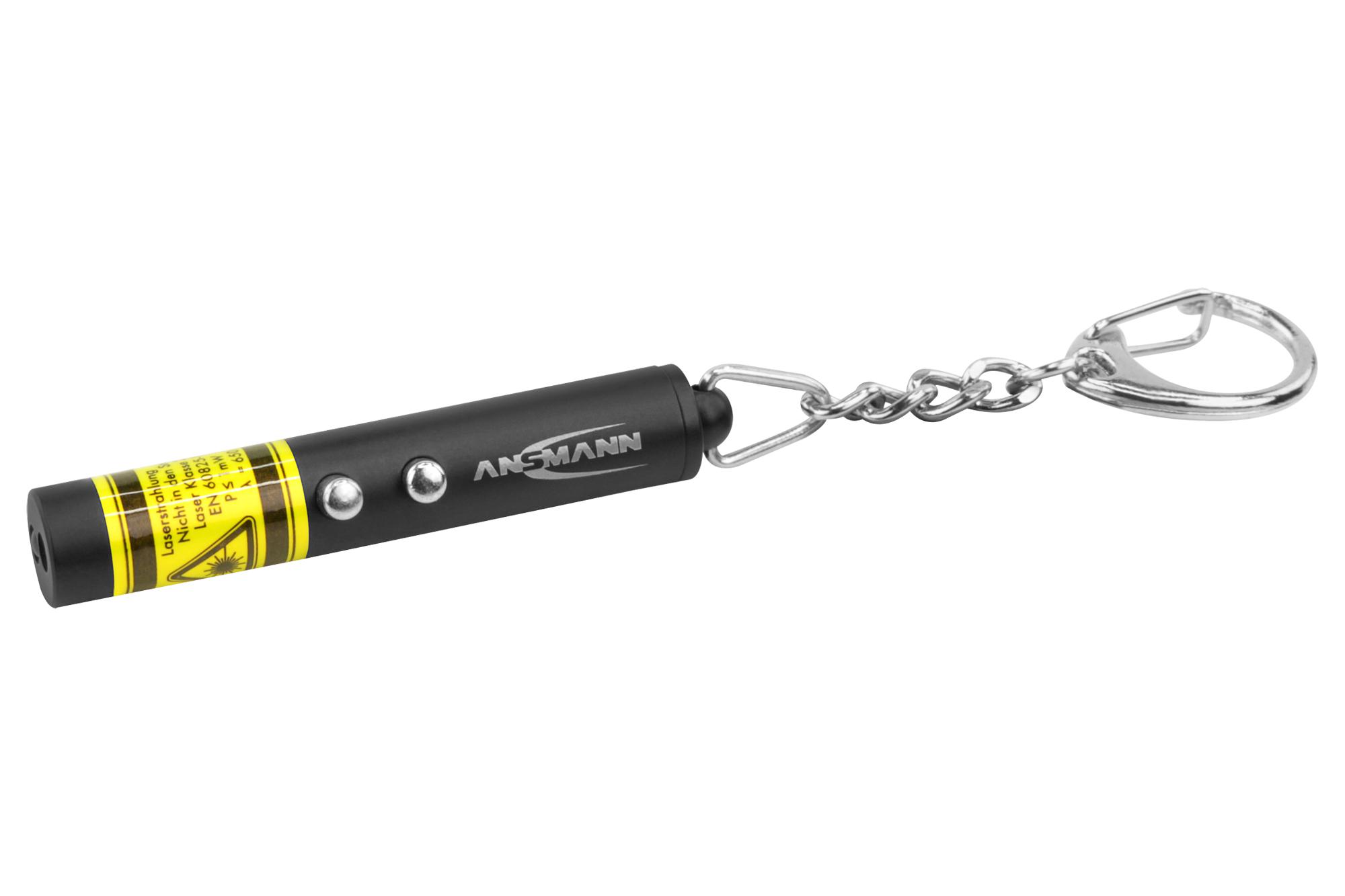 Ansmann 1600-0270 Laser Pointer 2-In-1, Keychain Led Torch