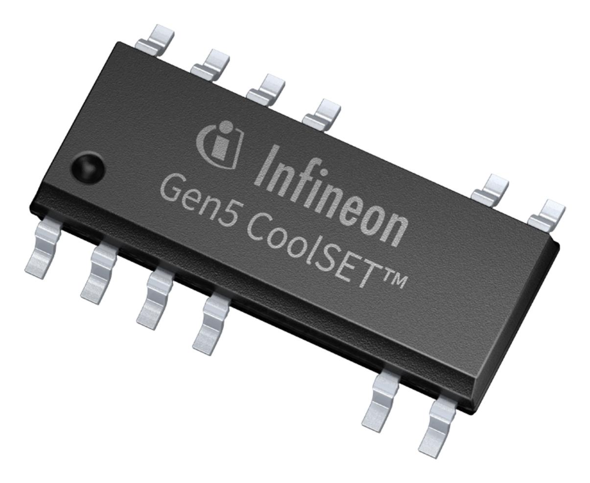 Infineon Ice5Qr2280Bgxuma1 Pwm Controller, 20Khz, -40 To 150Deg C