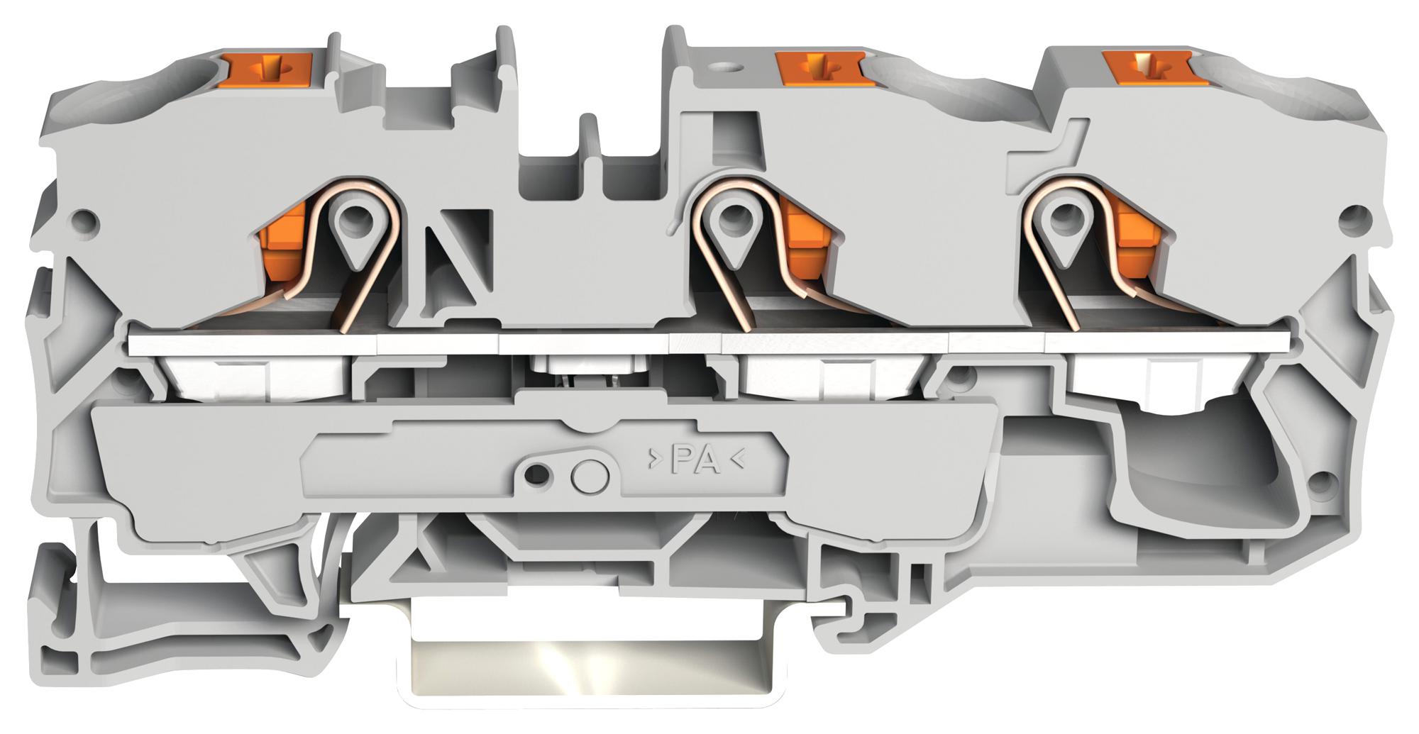 Wago 2210-1301 3-Conductor Through Terminal Block