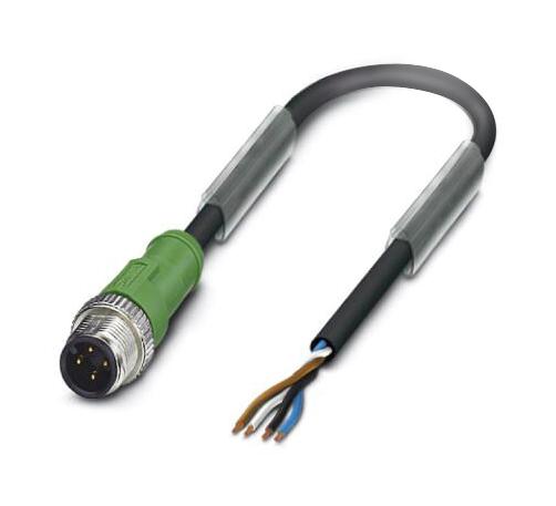 Phoenix Contact 1682993 Sensor Cord, 4P M12 Plug-Free End, 10M