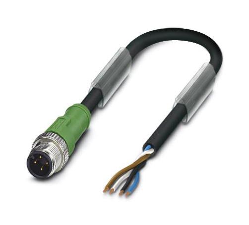 Phoenix Contact 1509461 Sensor Cord, 4P M12 Plug-Free End, 10M