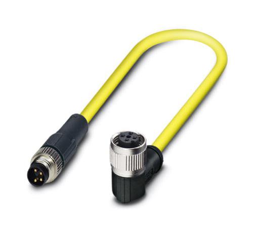 Phoenix Contact 1406200 Sensor Cord, 4P M8 Plug-M12 Rcpt, 500Mm