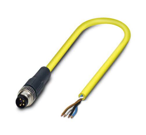 Phoenix Contact 1406201 Sensor Cord, 4P M8 Plug-Free End, 10M