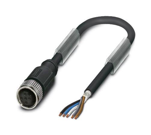 Phoenix Contact 1550847 Sensor Cord, 5P M12 Rcpt-Free End, 10M