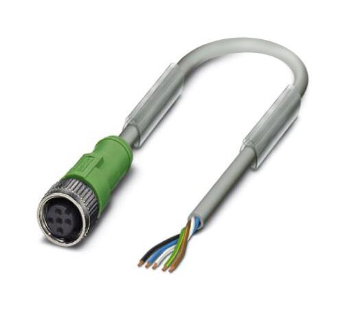 Phoenix Contact 1454448 Sensor Cord, 5P M12 Rcpt-Free End, 10M