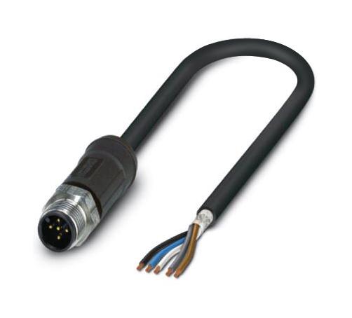 Phoenix Contact 1407265 Sensor Cord, 5P M12 Plug-Free End, 10M