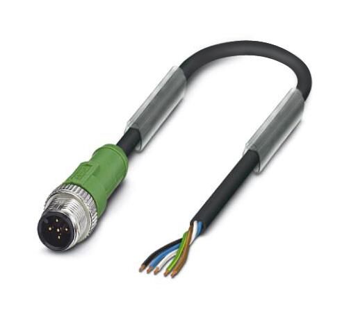 Phoenix Contact 1415678 Sensor Cord, 5P M12 Plug-Free End, 10M