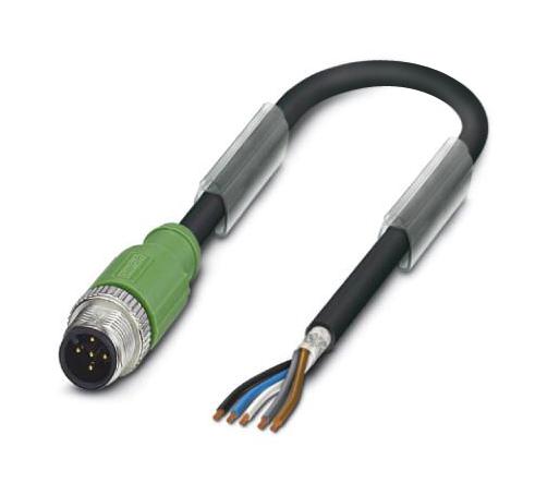 Phoenix Contact 1424080 Sensor Cord, 5P M12 Plug-Free End, 30M