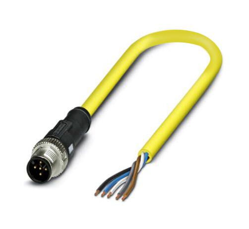 Phoenix Contact 1406159 Sensor Cord, 5P M12 Plug-Free End, 2M