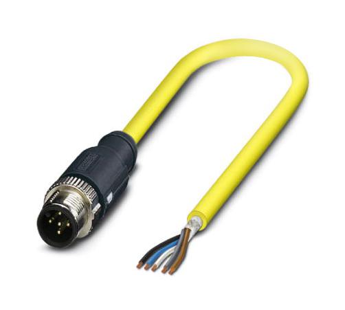 Phoenix Contact 1406136 Sensor Cord, 5P M12 Plug-Free End, 10M