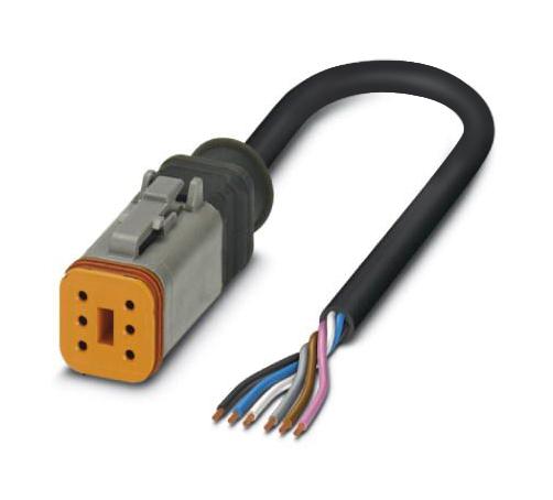 Phoenix Contact 1415029 Sensor Cord, 6P Rcpt Valve-Free End, 10M