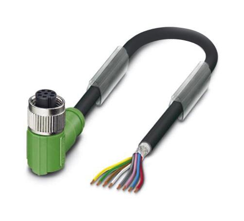 Phoenix Contact 1522943 Sensor Cord, 8P M12 Rcpt-Free End, 10M