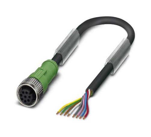 Phoenix Contact 1415726 Sensor Cord, 8P M12 Rcpt-Free End, 5M