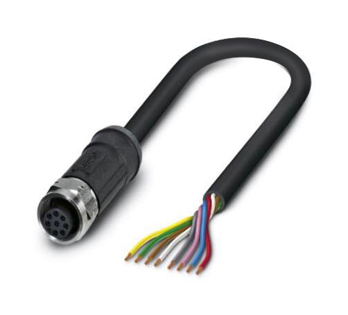 Phoenix Contact 1407276 Sensor Cord, 8P M12 Rcpt-Free End, 10M