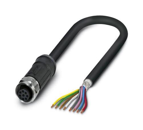 Phoenix Contact 1407282 Sensor Cord, 8P M12 Rcpt-Free End, 2M