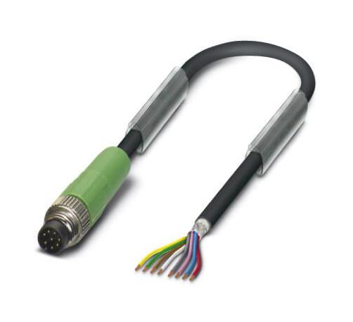 Phoenix Contact 1404141 Sensor Cord, 8P M8 Plug-Free End, 5M